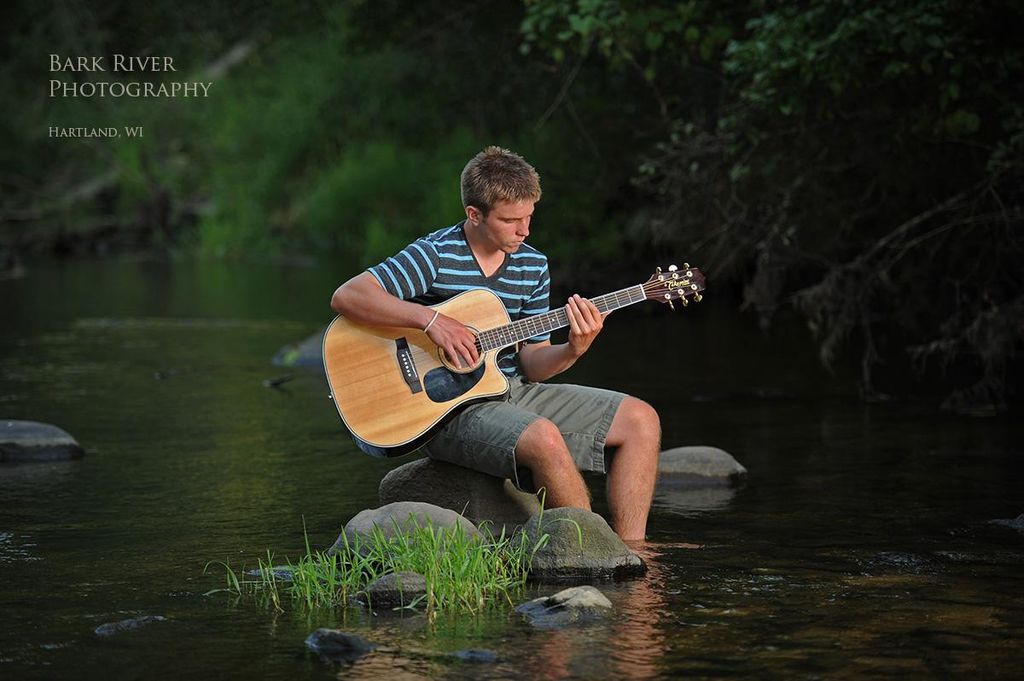 The Bark River - our namesake - right at our studi