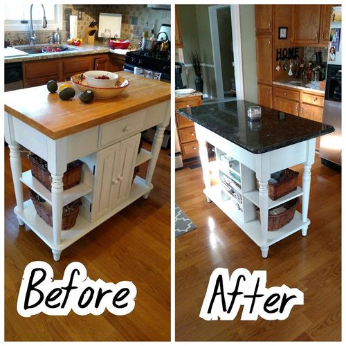Updating customers kitchen island from Butcher Blo