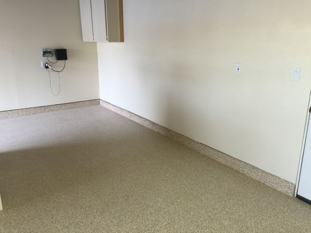 Final, two coats of low sheen paint. Custom color;