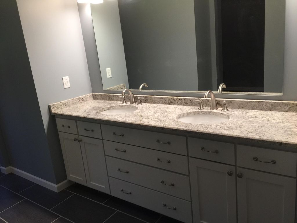 Master bathroom vanity. Mission style, different c