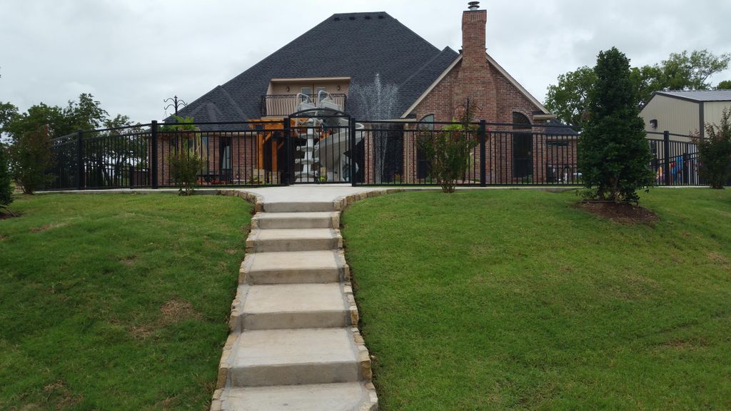 Concrete/stone steps and sod by M&V General Constr