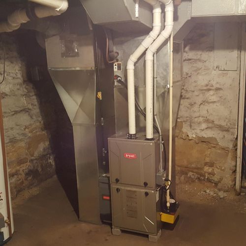 Updated to 2 stage gas furnace