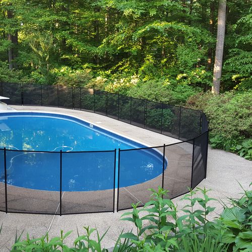 Removable Safety Fence Installation