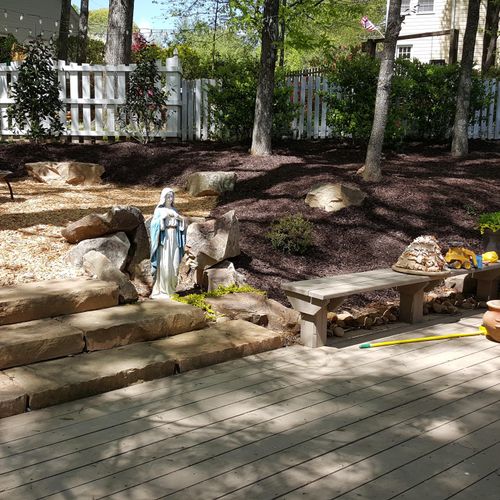 Fresh mulch and pine straw enhances any property!