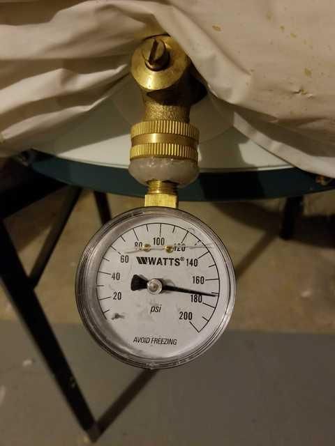 Water pressure in this home was far above the reco