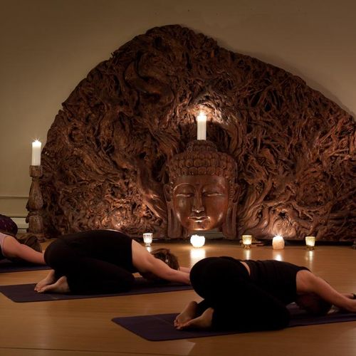 Candle lit yoga classes