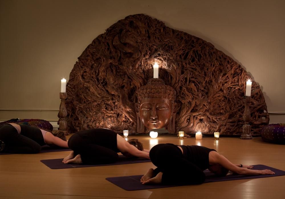 Candle lit yoga classes