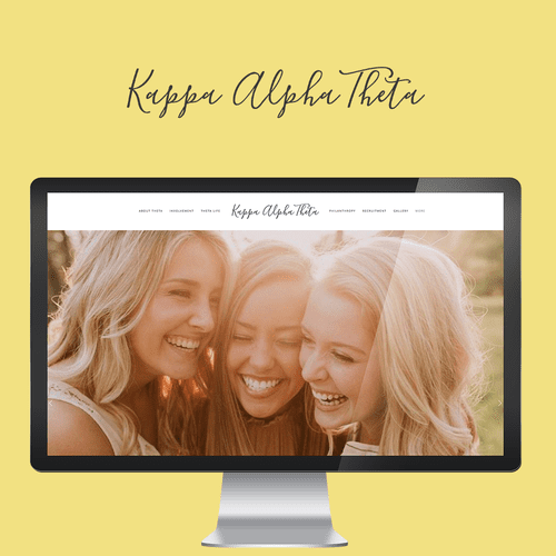 Website for Kappa Alpha Theta Rho Chapter in Linco