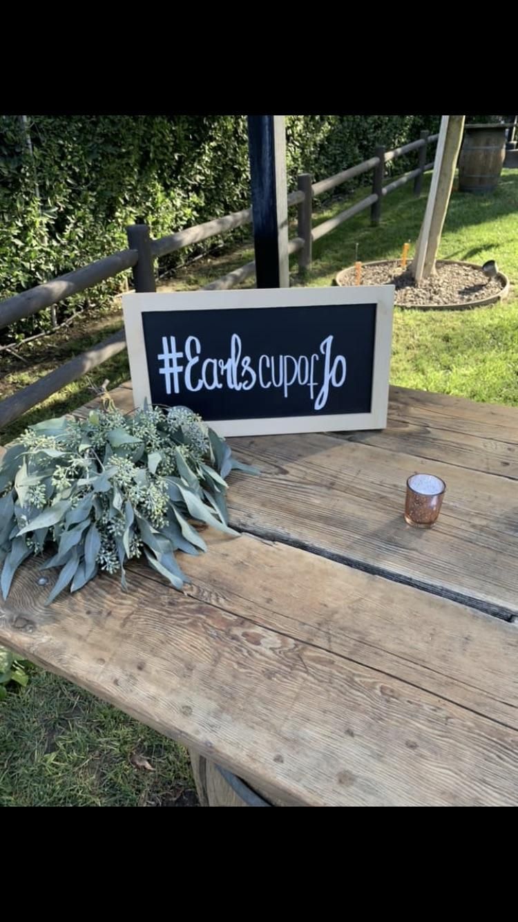 Sign made by Miss Ernestine