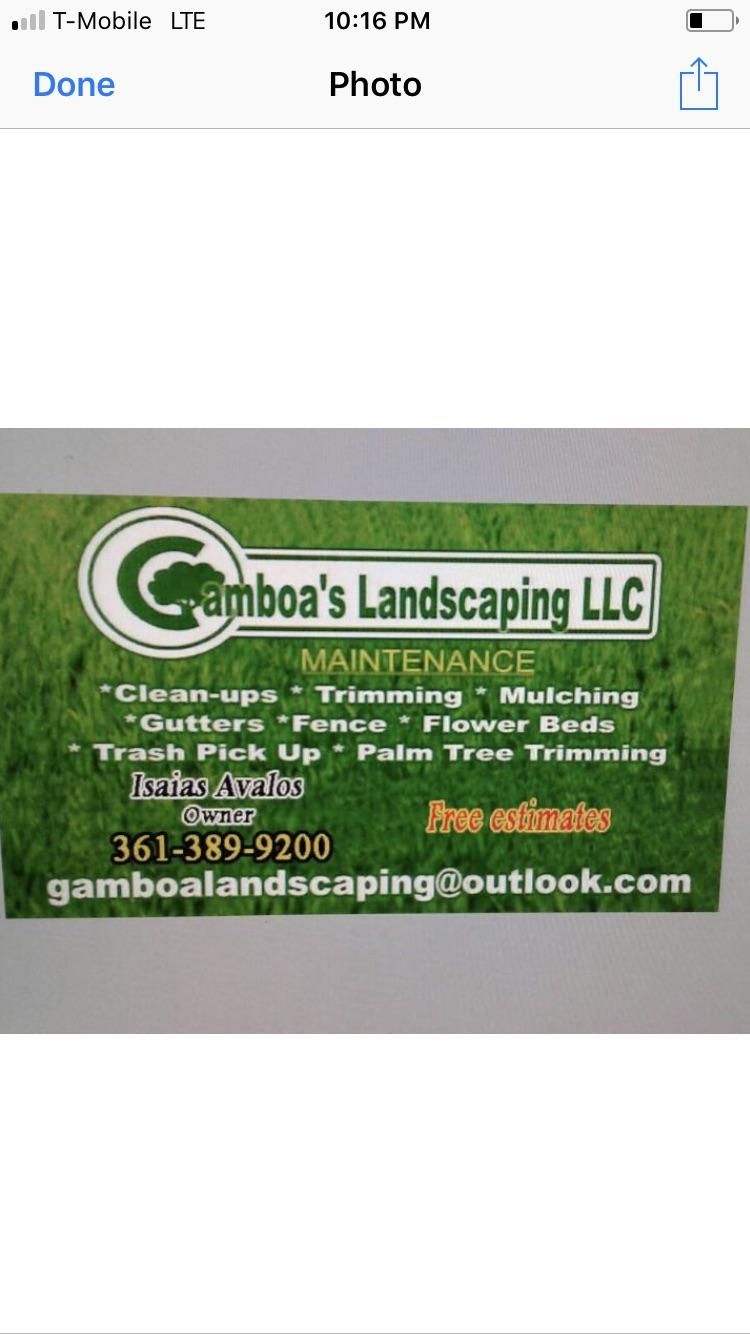 Gamboa's landscaping LLC