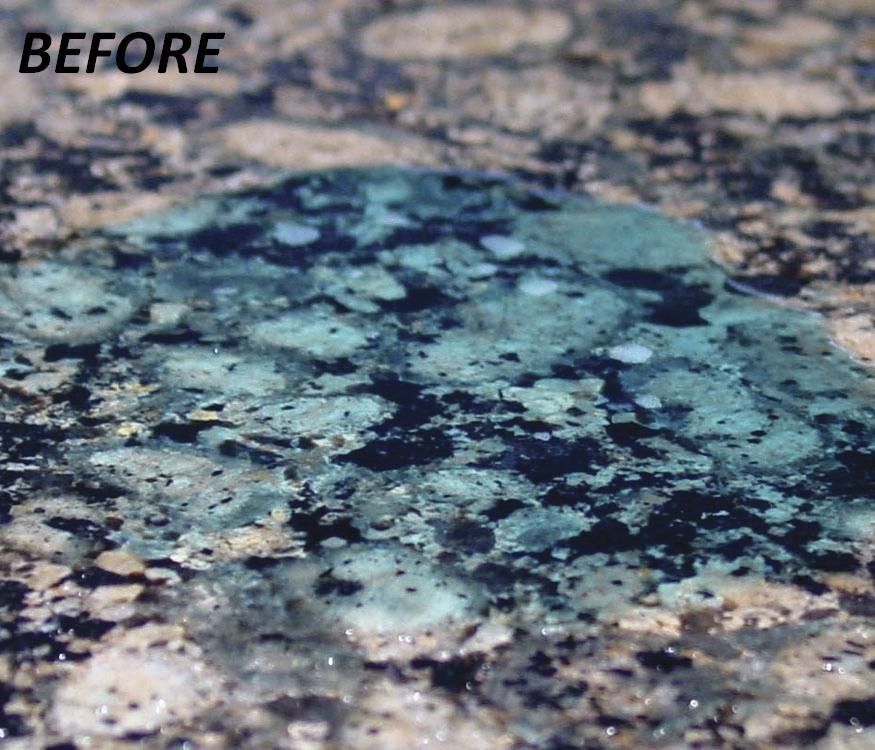 Granite before HydroShield