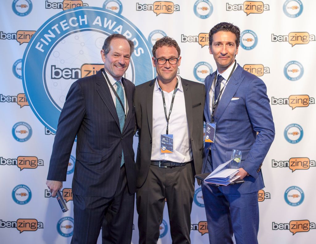 Eliot Spitzer at the Benzinga Fintech Awards.
