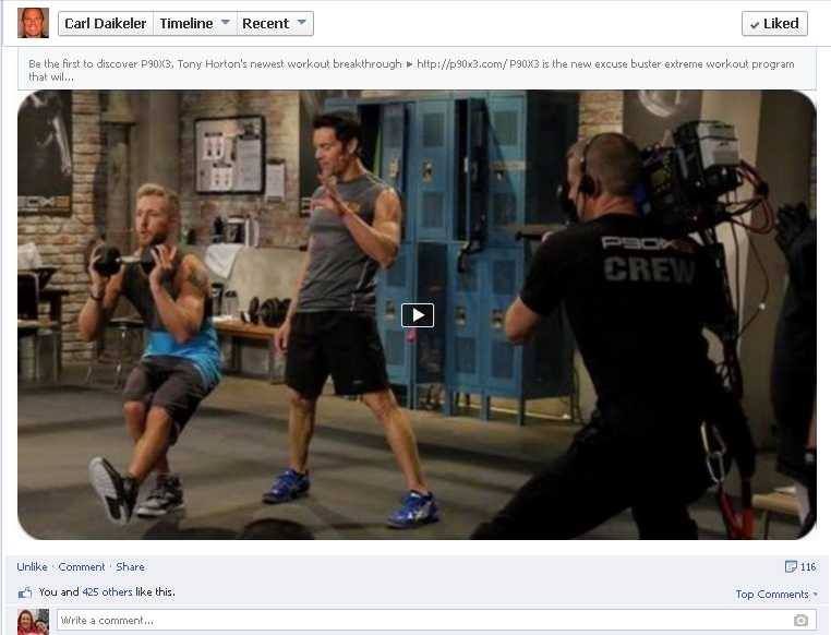 Appeared on Beachbody's P90X 3