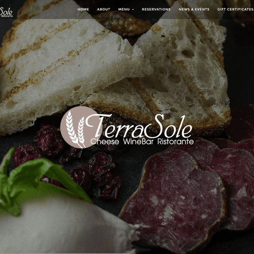 TerraSole Restaurante website design (Ridgefield, 