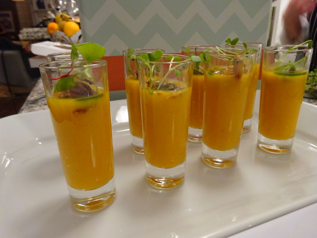 Vanilla Bean Butternut Squash Shooters with spiced