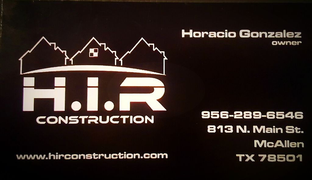HIR CONSTRUCTION  aka Home Innovations & Roofing