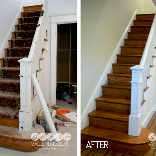 Before and after 
Our remodeling team make the bes