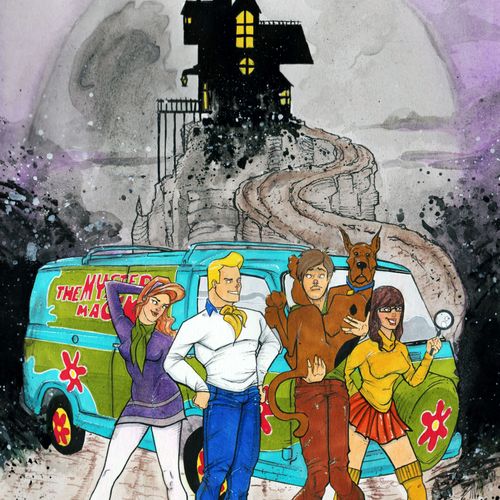 Have always loved Scooby Doo, all traditional art.
