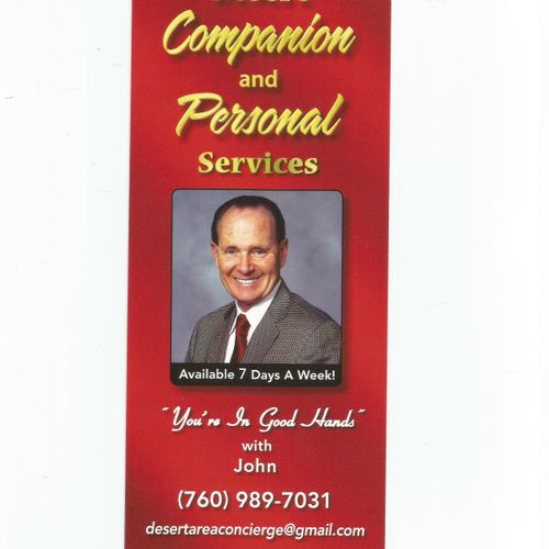 Available 24/7 in the Palm Springs area. Call (760