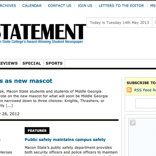 The Macon Statement website (2009-2012)