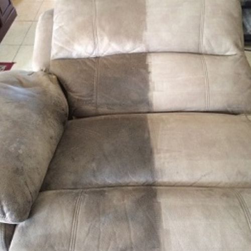 This is a recliner we cleaned for a retired Master