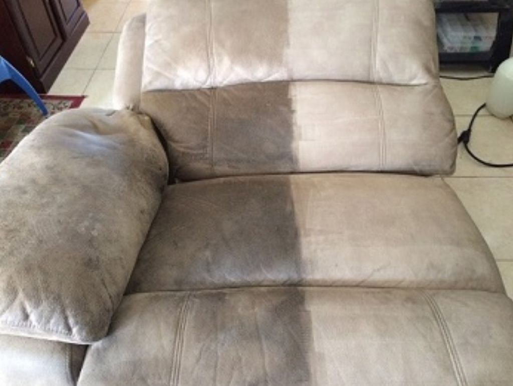 This is a recliner we cleaned for a retired Master