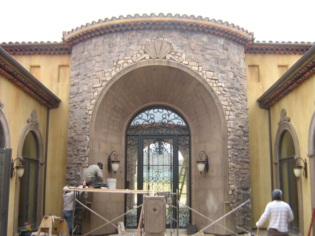 Custom Stone Entry Ways