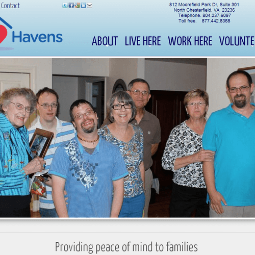 Heart Havens non-profit website