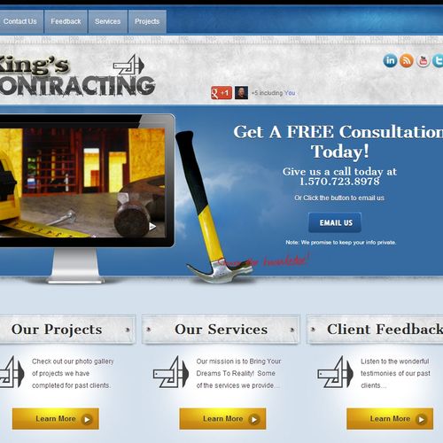 Site we built for a contractor