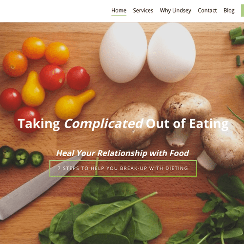 Website Project: Lindsey Mathes Nutrition