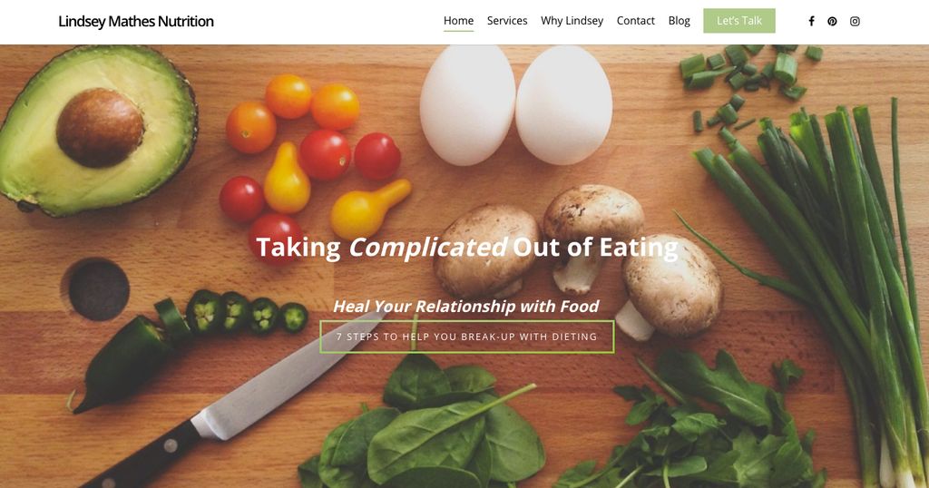 Website Project: Lindsey Mathes Nutrition