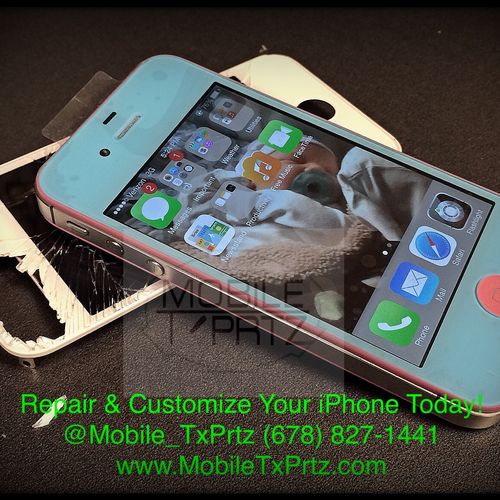 Repair your iPhone screen, we have black/white and