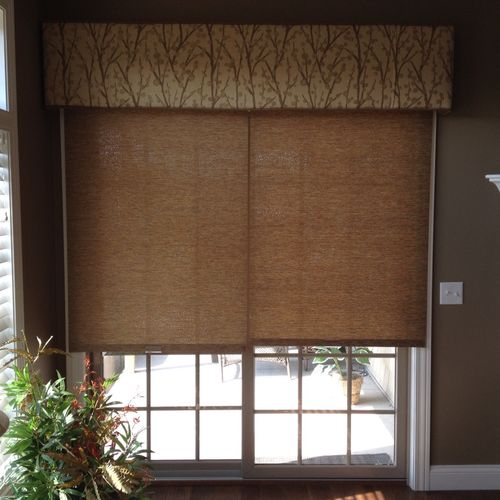 durable cordless Roller Shades under Cornice, perf