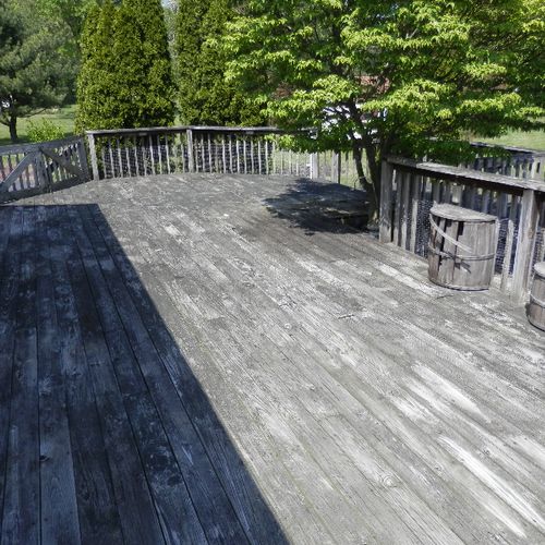 Severly Weathered Deck