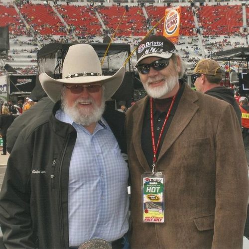 Tom with Charlie Daniels during a special event at