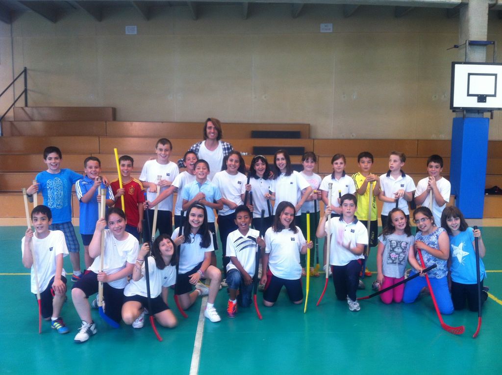 with my class at a spanish primary education cente