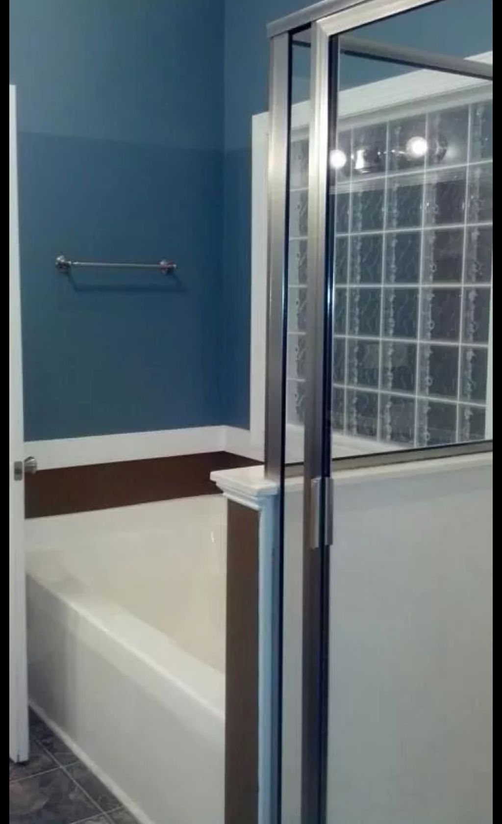 This bathroom sparkles after a Kleen Queen clean!!