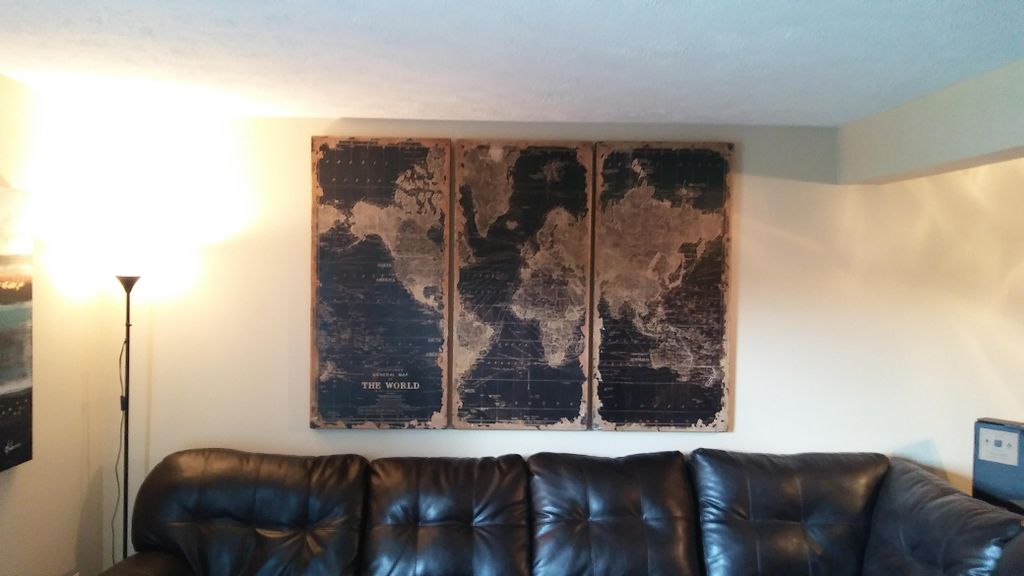 3 large map pieces