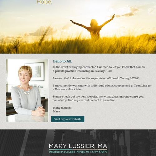 Brand and site development for therapist in Los An