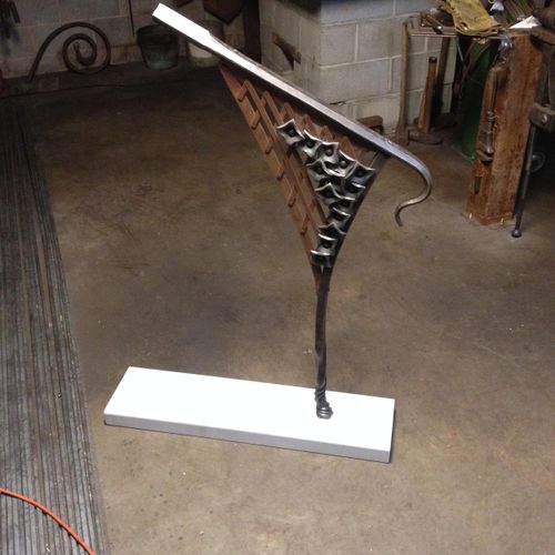 Forged railing sample