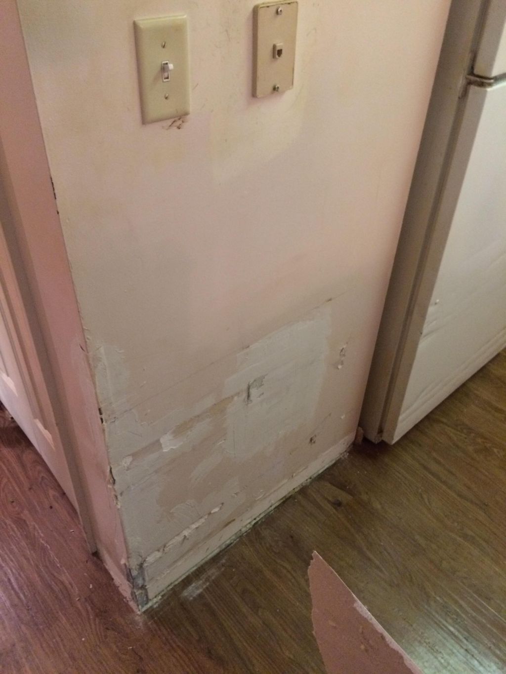 (Before) Damaged Drywall