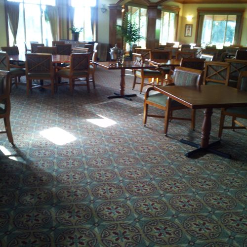 Shampooed Carpets at a Local Country Club