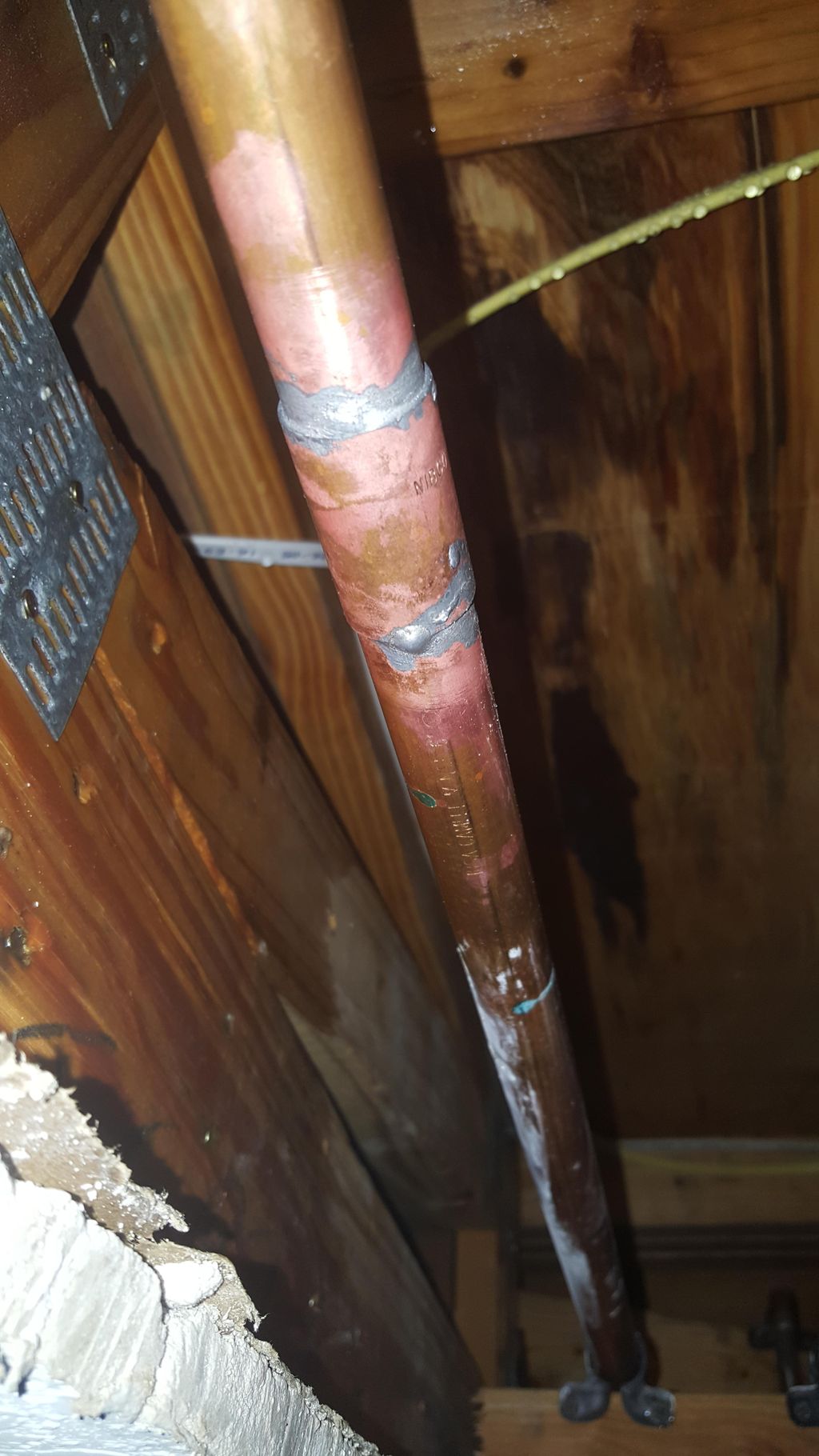3/4 copper water line fixed 