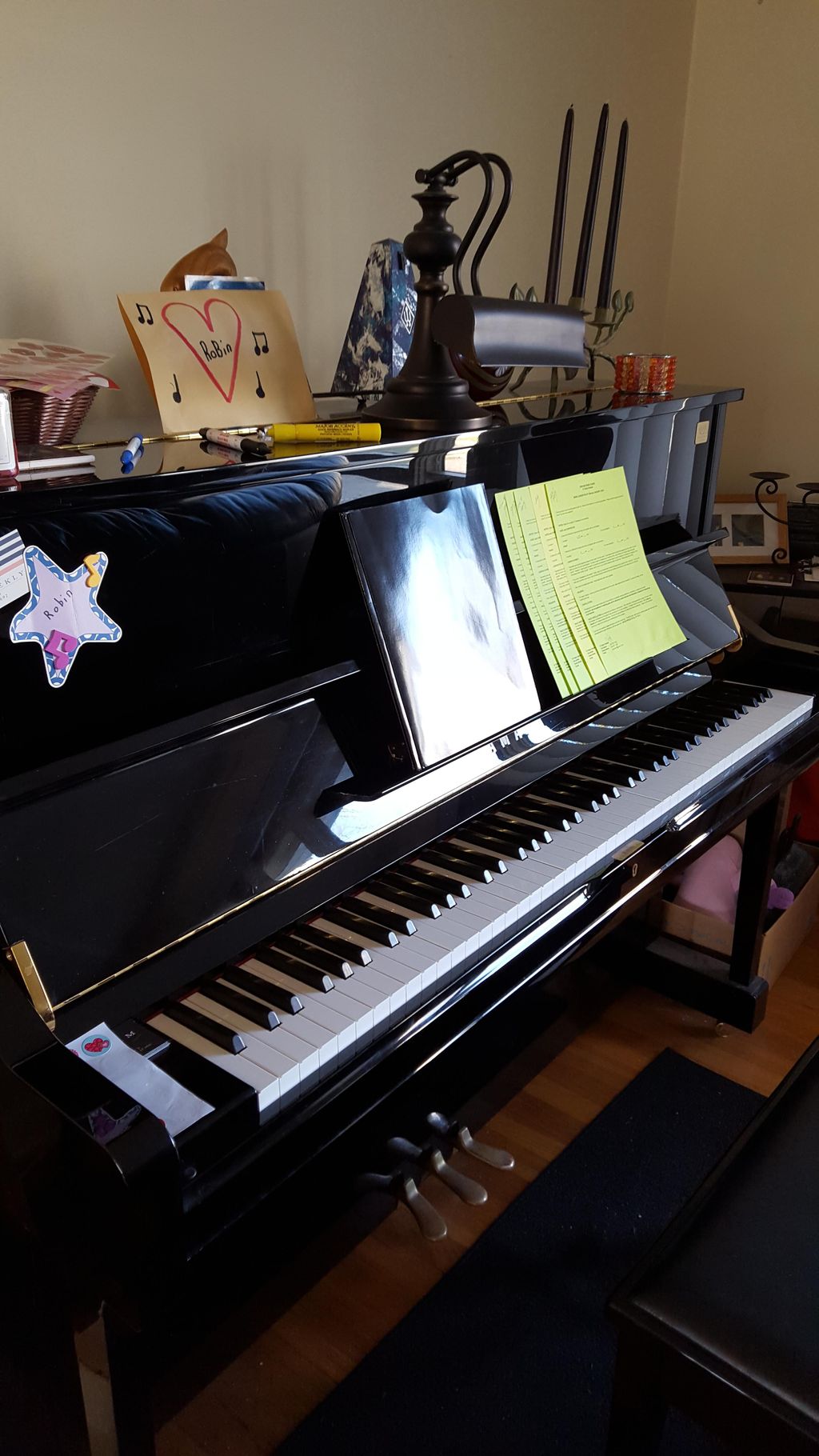 My home studio Yamaha U1 Anniversary Edition.