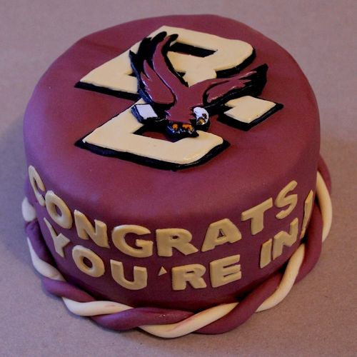 Boston College logo cake.