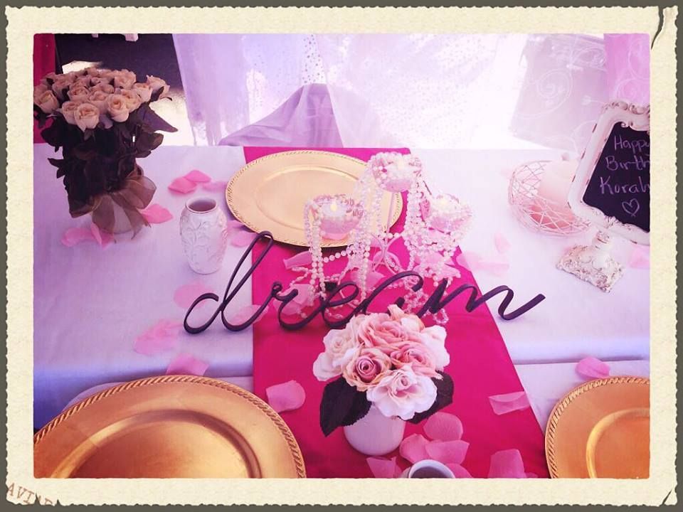 We offer TEA PARTIES!!! Here is our beautiful tabl