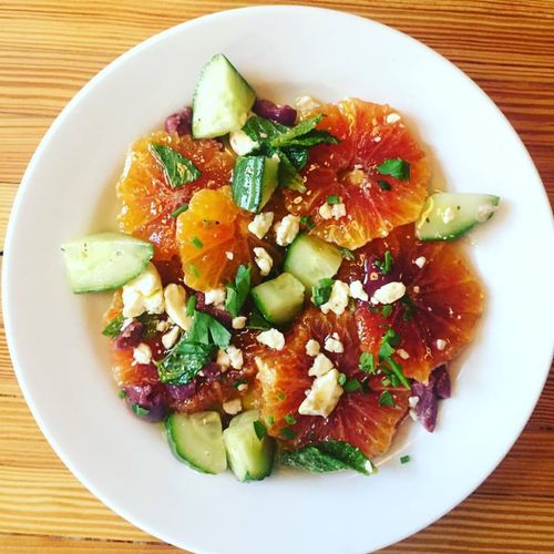 Blood Orange Greek Salad. An all-time favorite: he