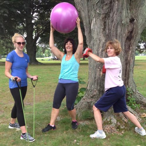 Outdoor group fitness