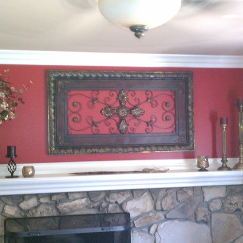 Stylish living - Bold paint, new Mantle and Crown 
