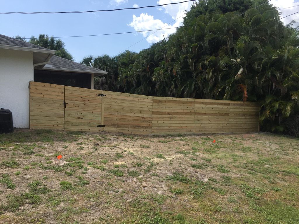 California Style Wood Fence